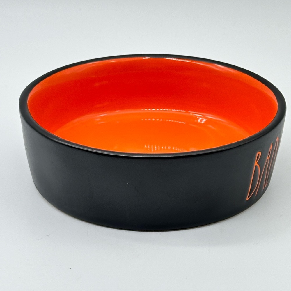 Rae Dunn BAD KITTY Halloween Small Pet Bowl/Pet Feeder For Cat - Picture 2 of 4